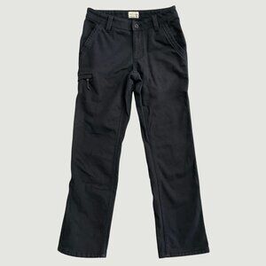 Weatherproof Vintage Mens Canvas Black Fleece-Lined Stretch Pants 30x32  M0143